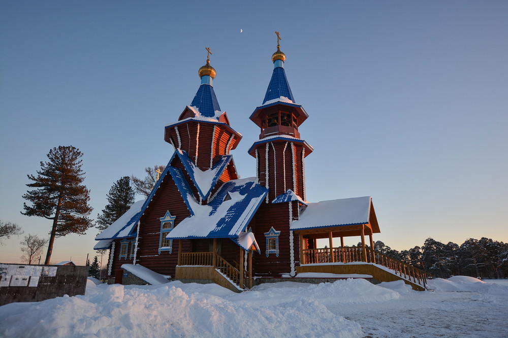 Церковь Тихвинской Богоматери в поселке Атиг. Автор фотографии Андрей Копырин 