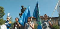 Флаги УрГЭУ и Евразийского экономического форума молодежи на севере страны