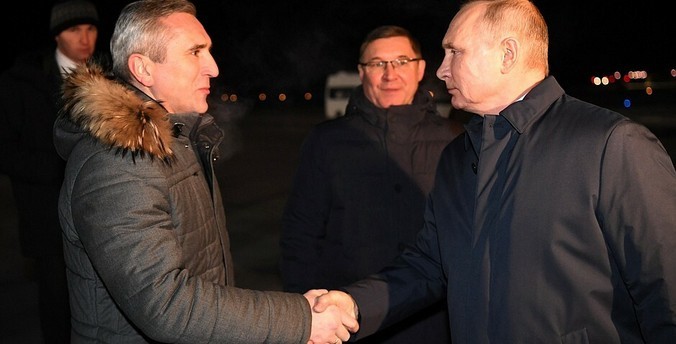 Владимир Путин прибыл с рабочей поездкой в Тобольск