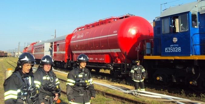 СвЖД: Пожарные поезда переведены в состояние повышенной готовности