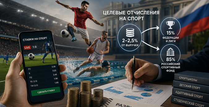 Куда идут деньги со ставок: целевые отчисления на спорт в России