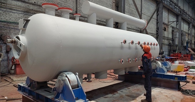 Барабан конденсатора для производителя серы изготовил «Уралхиммаш»