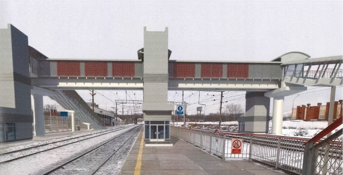 Крытый пешеходный мост через пути построит СвЖД на о.п. ВИЗ в черте Екатеринбурга