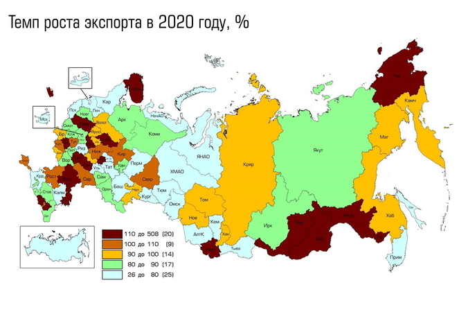 Свердловская область вышла на второе место  после Москвы в рейтинге регионов по несырьевому экспорту