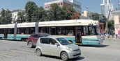 Трехсекционный трамвай проходит обкатку в Екатеринбурге