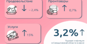 Годовая инфляция в Свердловской области в июне составила 3,2%